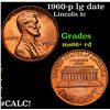 1960-p lg date Lincoln Cent 1c Grades GEM++ RD