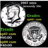 1967 sms Kennedy Half Dollar 50c Grades sp66+ cam