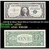 1957B $1 Blue Seal Silver Certificate Fr-1621 Grades vf++