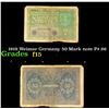 Image 1 : 1919 Weimar Germany 50 Mark note P# 66 Grades f+