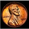 Image 2 : 1967-p Lincoln Cent 1c Grades GEM+ Unc RD