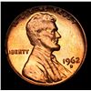 Image 2 : 1962-d Lincoln Cent 1c Grades GEM+ Unc RD