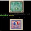 Image 1 : 1944 France 2 Franc Allied Liberation Note P# 114B Grades Select AU