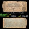Image 1 : 1864 $5 Confederate Note, T69 Grades f, fine