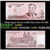 Image 1 : 2009 Upper Korea 5,000 Won Note P# 66S Grades Gem+ CU