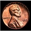 Image 2 : 1963-p Lincoln Cent 1c Grades Gem+ Unc RD