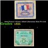 1944 France 2 Franc Allied Liberation Note P# 114A Grades vf+