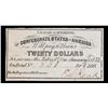 Image 2 : 1861 C.S.A. $20 Intrest Note Grades Select CU