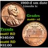 1960-d sm date Lincoln Cent 1c Grades GEM++ RD