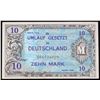 Image 2 : 1944 Germany WWII Allied Military Currency 10 Marks Note P# 194b Grades Choice AU/BU Slider