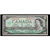 Image 2 : 1967 **Star Note** Centennial Issue Canada 1 Dollar Banknote P# 84b Grades vf++