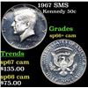 1967 SMS Kennedy Half Dollar 50c Grades sp66+ cam