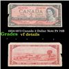 1954-1973 Canada 2 Dollar Note P# 76B Grades vf details
