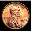 Image 2 : 1969-d Lincoln Cent 1c Grades GEM+ Unc RD