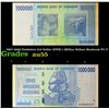 2007-2008 Zimbabwe 3rd Dollar (ZWR) 1 Million Dollars Banknote P# 77 Grades Choice AU