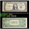 1935E $1 Blue Seal Silver Certificate (Narrow) Fr-1614 Grades vf+