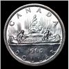 Image 3 : 1965 Small Beads, Blunt 5 Canada Dollar $1 Grades GEM Unc PL