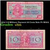 1954 U.S Military Payment 10 Cents Note P# M30A Grades vf+