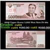 Image 1 : 2009 Upper Korea 5,000 Won Note P# 66s Grades Choice CU