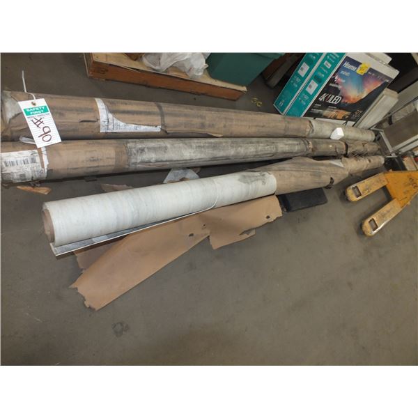 3 Rolls Of Linoleum