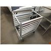 Image 1 : Small Stainless steel  Tray Cart On Wheels