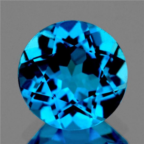 Natural Swiss Blue Topaz 3.00 Cts {Flawless-VVS}