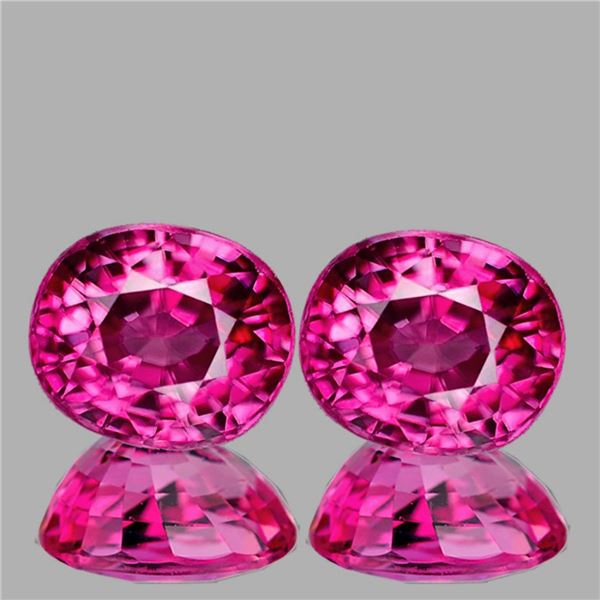 Natural Hot Pink Sapphire 5x4 MM Pair {Flawless-VVS}