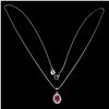Image 2 : Natural Red Ruby Pendant/Necklace