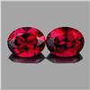 Image 1 : Natural Cherry Pink/Red Rhodolite Garnet Pair{Flawless-VVS1}