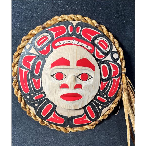 West Coast Native Moon Mask with Killer Whale Spirit