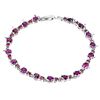 Image 1 : Natural Rhodolite Garnet Bracelet