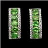 Image 1 : Natural Tsavorite Garnet Earrings