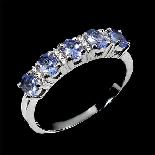 Natural Blue Tanzanite Ring