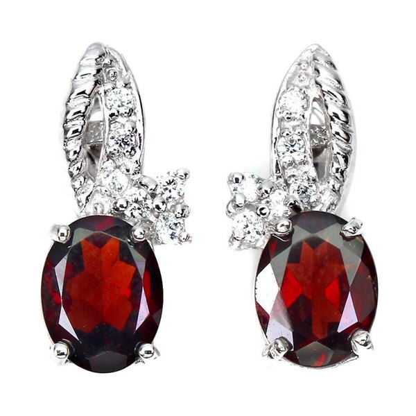 Natural Mozambique Garnet Earrings