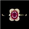 Image 1 : Natural Pigeon Blood Red Ruby Ring