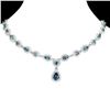 Image 1 : Natural Stunning London Blue Topaz Necklace