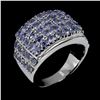 Image 1 : Natural Unheated Round Tanzanite Ring