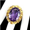 Image 1 : Natural  Amethyst 35.20 Cts &  Citrine Ring