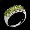 Image 1 : Natural Unheated Oval Peridot Ring