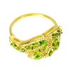 Image 3 : Natural  Chrome Diopside Leaf Ring