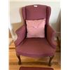 Image 4 : Antique Upholstered Parlour Chair w/ Matching Ottoman