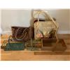 Image 1 : Assortment of Wooden and Metal Baskets