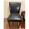 Image 2 : 3 x Leather-Style Barstools (One Missing Back)