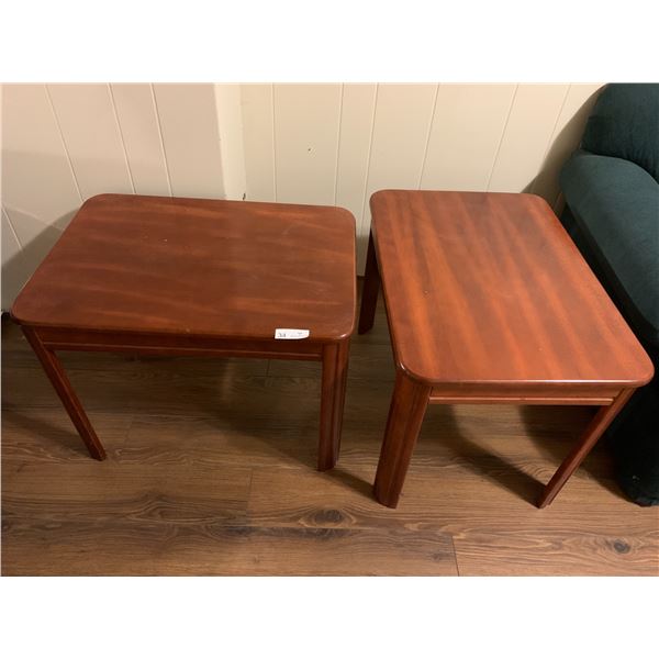 2 x Wooden Side Tables