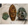Image 1 : 3 x Ethnic Decorative Masks