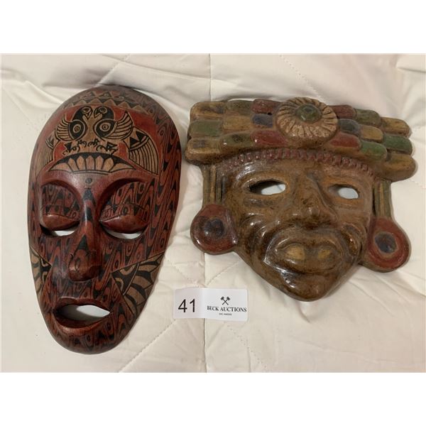 2 x Ethnic Decorative Masks