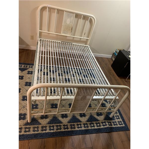 Antique Simmons "The Slumber King" Metal Queen Bed Frame