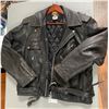 Image 1 : 2 x Men's Motorcycle Jackets - Wolff Canada (Leather - Size 46) and North Pole (Vinyl - Size 36)