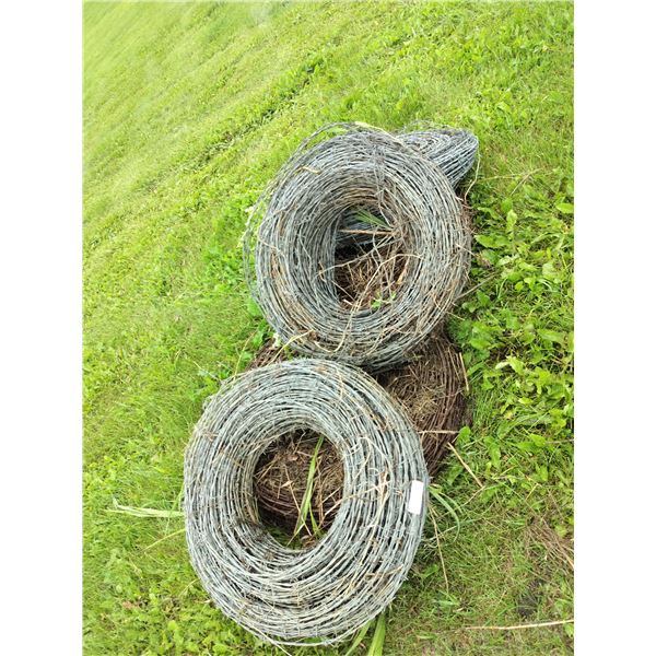 5 x Rolls of Barbed Wire - Each Approx. 80 lbs