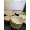 Image 2 : Assortment of White and Gold China